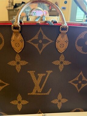 Louis Vuitton On the Go Tote GM Monogram Reverse Leather